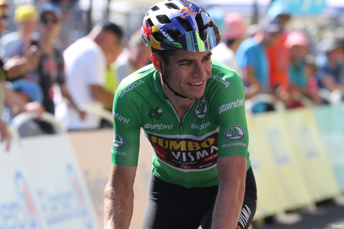 Van Aert stelt groene trui vier etappes voor het einde al veilig