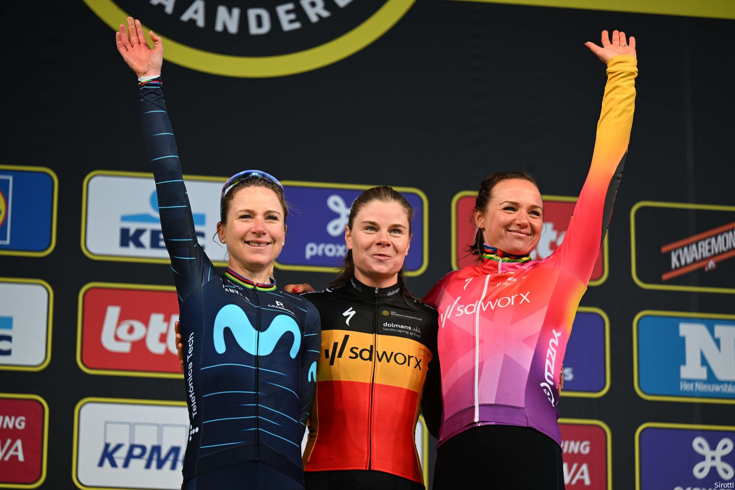 Tour of Flanders 2022: Van den Broeck-Black finished third and could therefore join the podium with winner Lotte Kopecky and runner-up Anemek van Vleuten