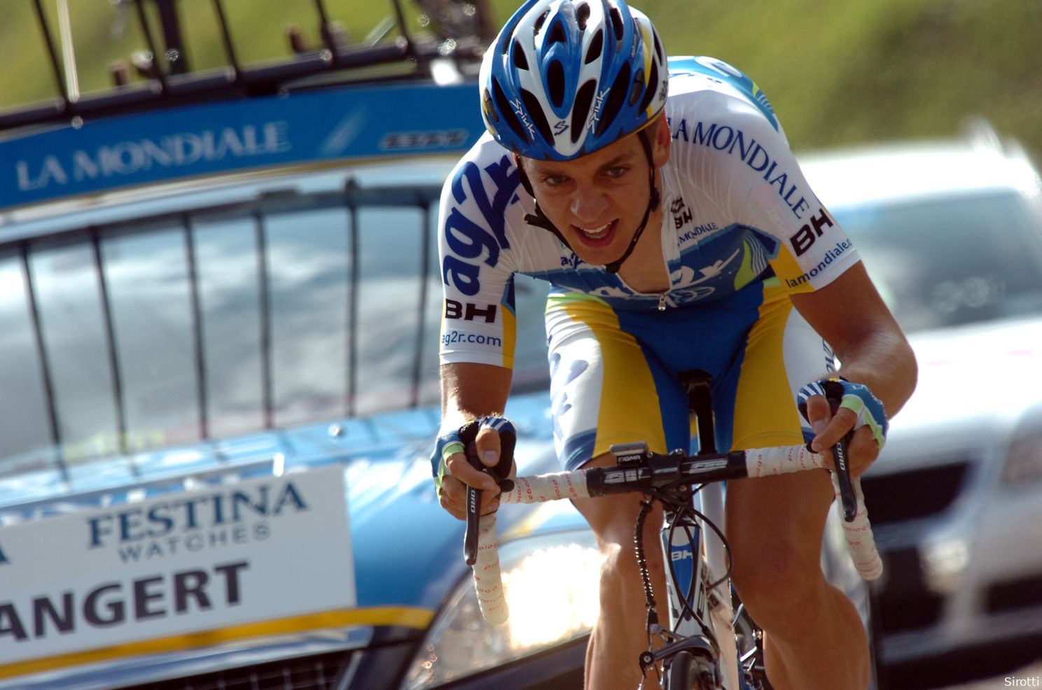 Jonge Kangert in het shirt van AG2R.