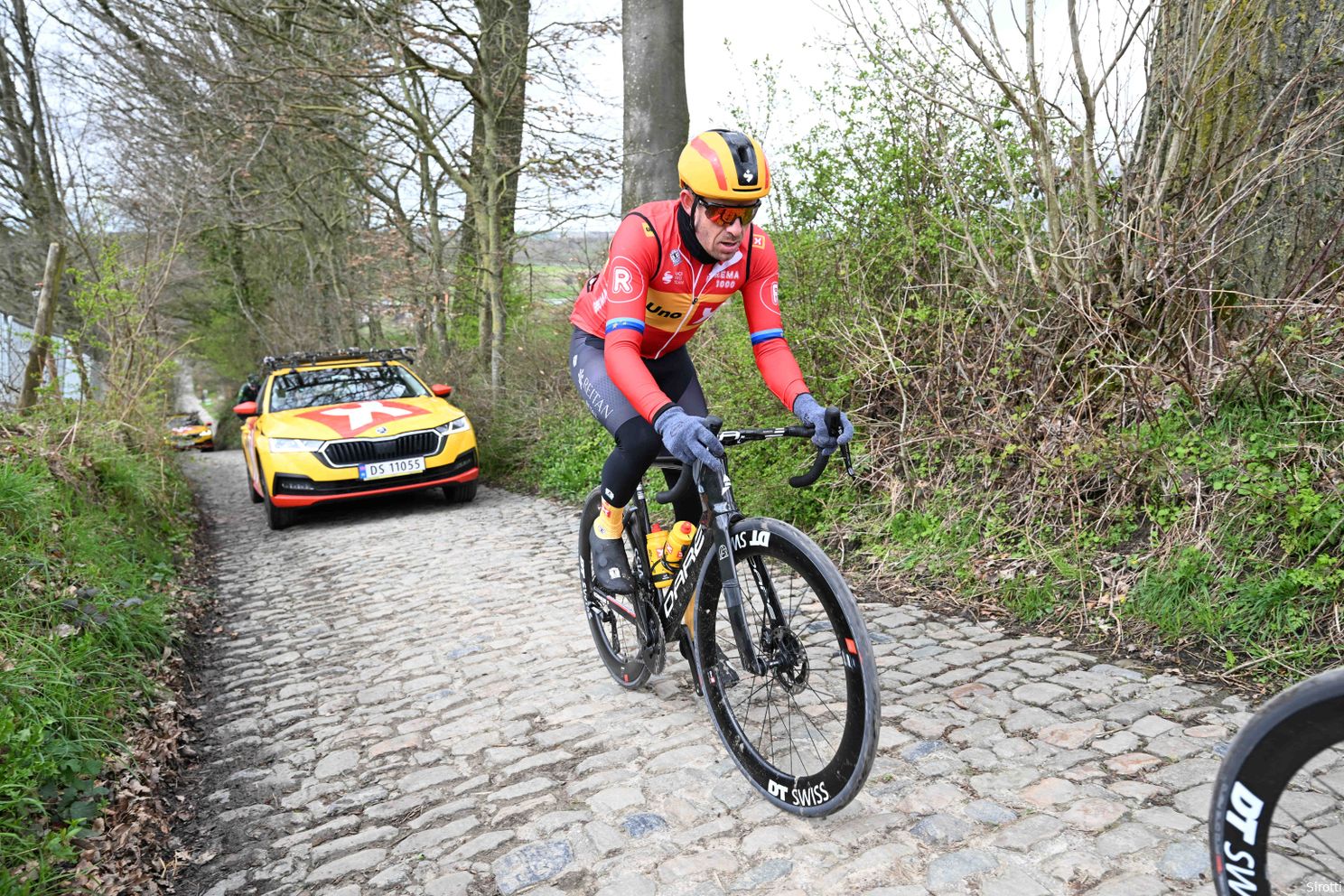 📸 Photos recon Tour of Flanders: not only the cyclists need to dismount at the Koppenberg!
