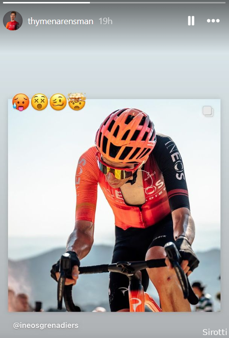 Arensman heeft 4 emoji's nodig om gevoel na zware Vuelta-rit uit te drukken, INEOS maakt medisch bulletin op