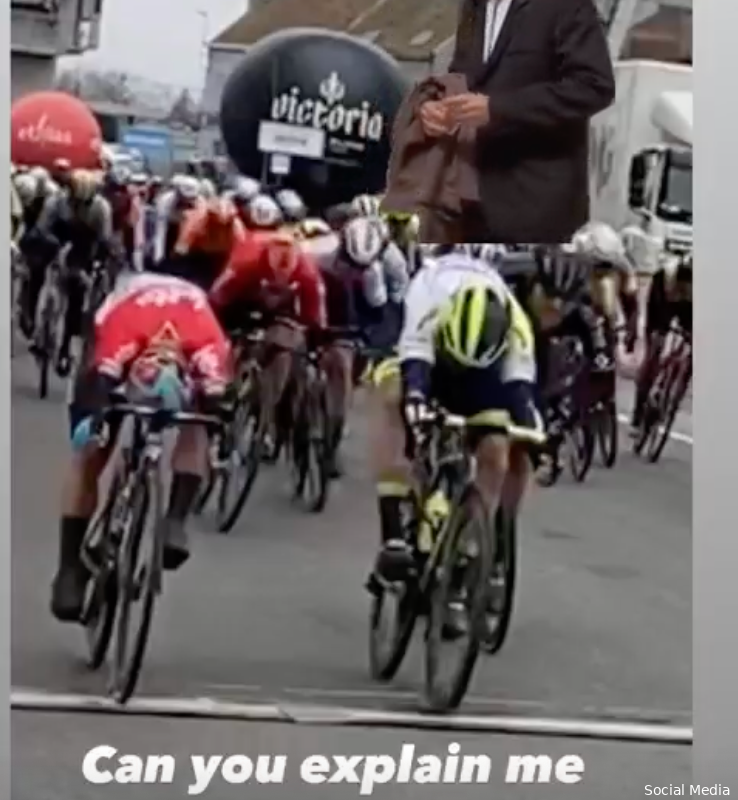 Update | Belgische wielerbond over finishfoto: 'Zo'n wazig beeld kan niet de bedoeling zijn'