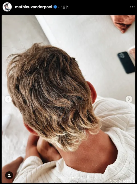 📸 Mullet-Mathieu klaar voor najaarskoersen: 'zie je de blonde lokken van achteren, dan ben je gelost'