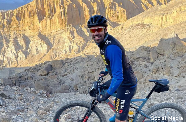 Tom Dumoulin in de Himalaya.