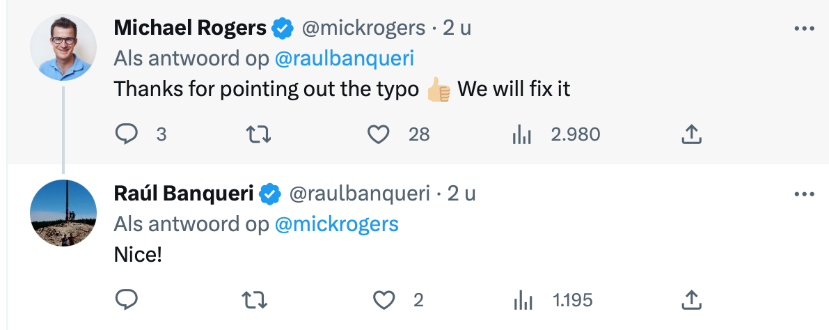 De reactie van Michael Rogers