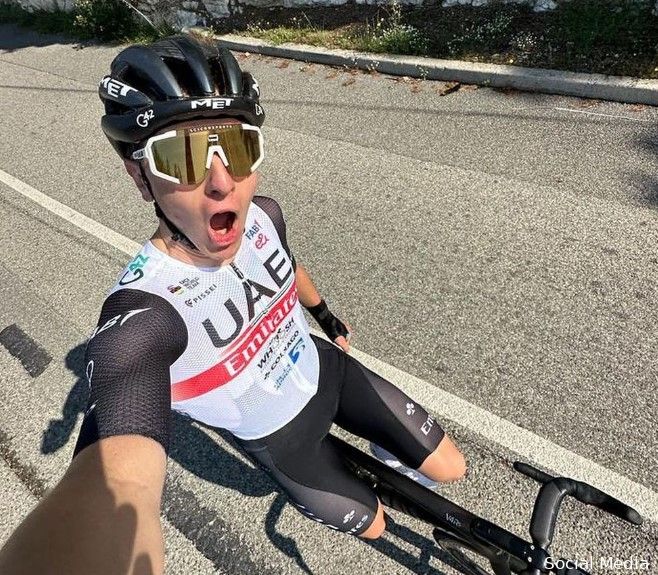 Sjoerd Bax maakte Pogacar van dichtbij mee op Sierra Nevada: 'Pittig, maar knap hoe hij het doet'