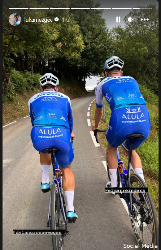 Sociale media geven inkijkje in 'Tourvoorbereiding': Van der Poel gaat uiteten, Kwiatkowski verkent hele etappe