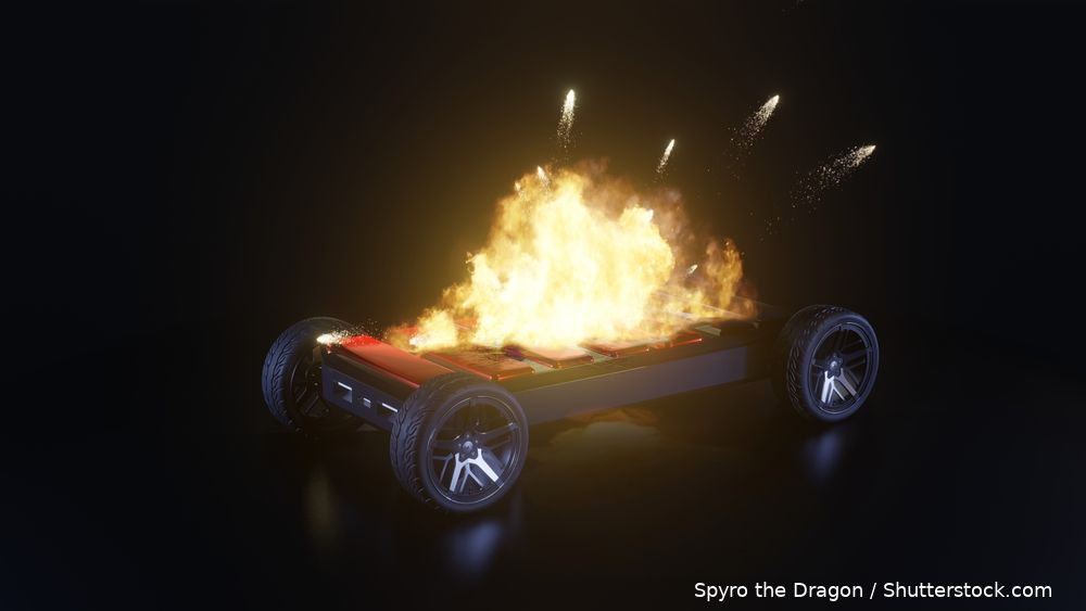 Electric cars catch fire, ship carrying them in flames near Ameland