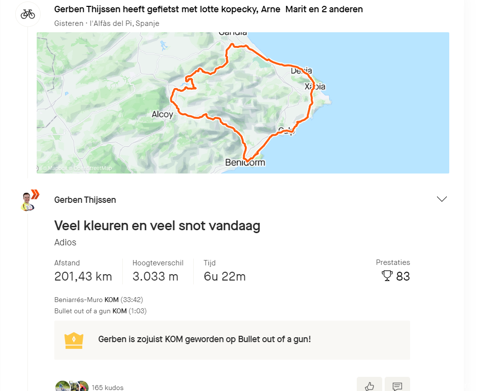 Kopecky pijnigt Intermarché-mannen met stevige kopbeurten tijdens 200 kilometer lange training in Spanje