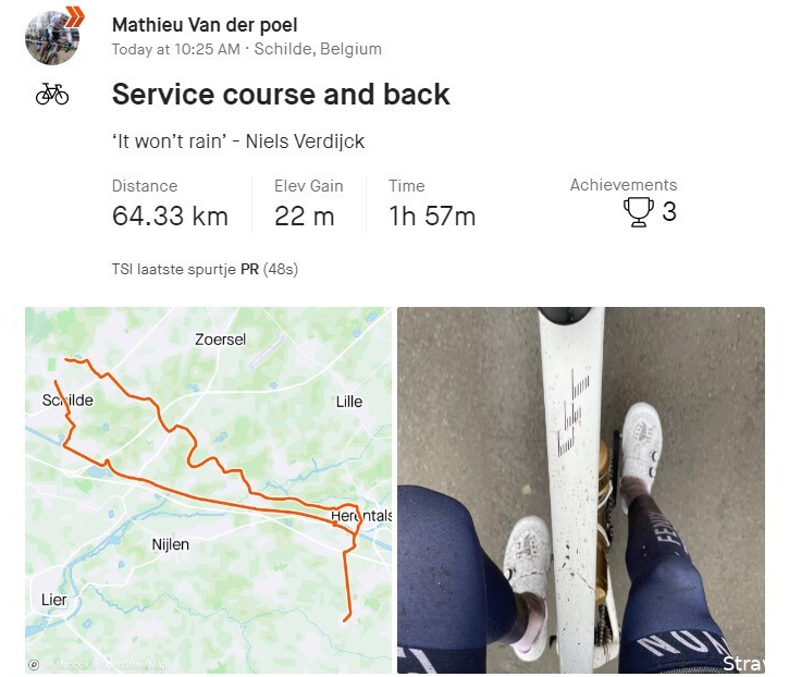 Update III | 'Herstel Van der Poel zet door, training begint maandag' (als alles goed gaat)