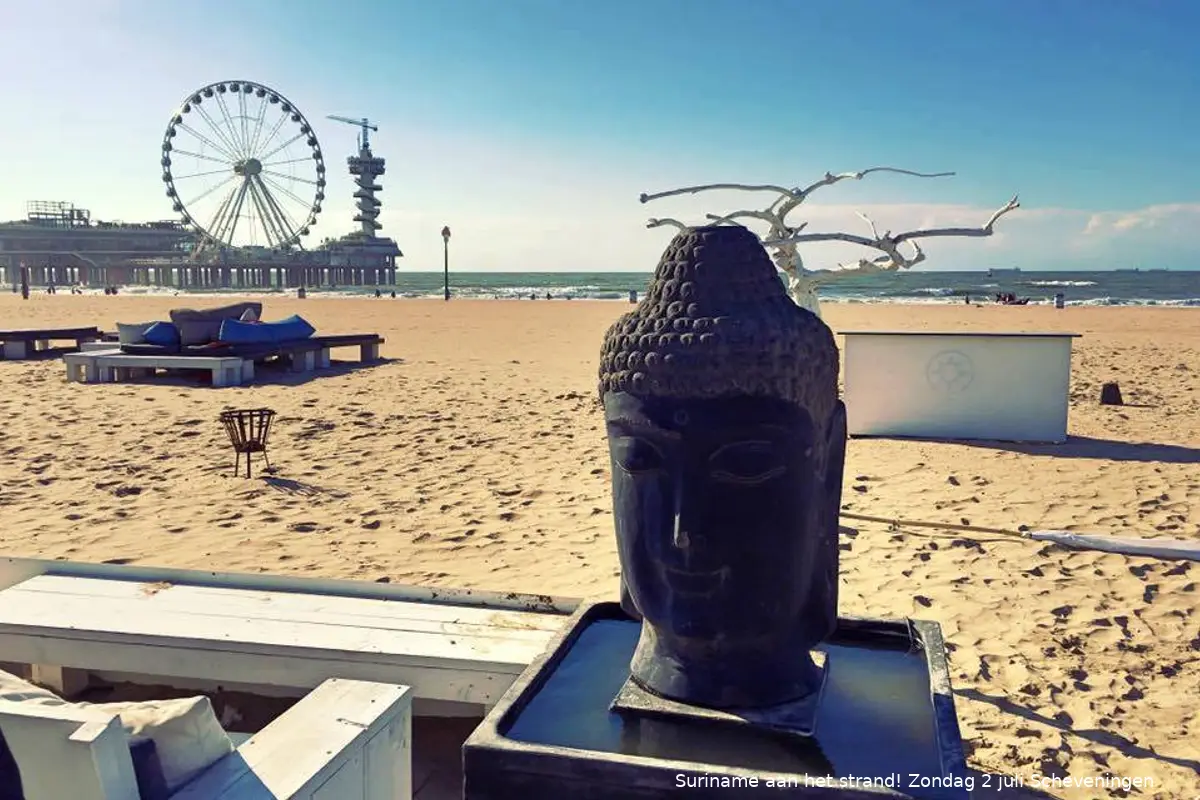 Suriname aan het strand! Zondag 27 aug Scheveningen