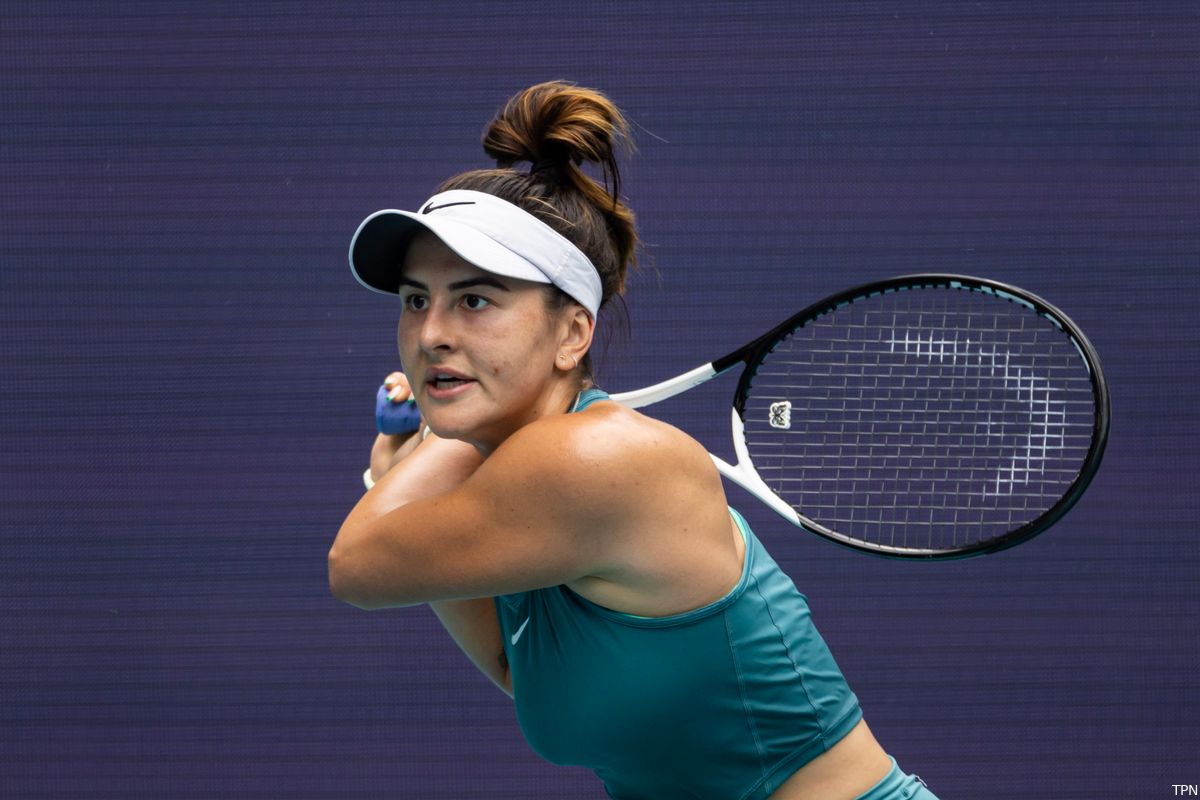 Bianca Andreescu battles back from a set down to stun Maria Sakkari