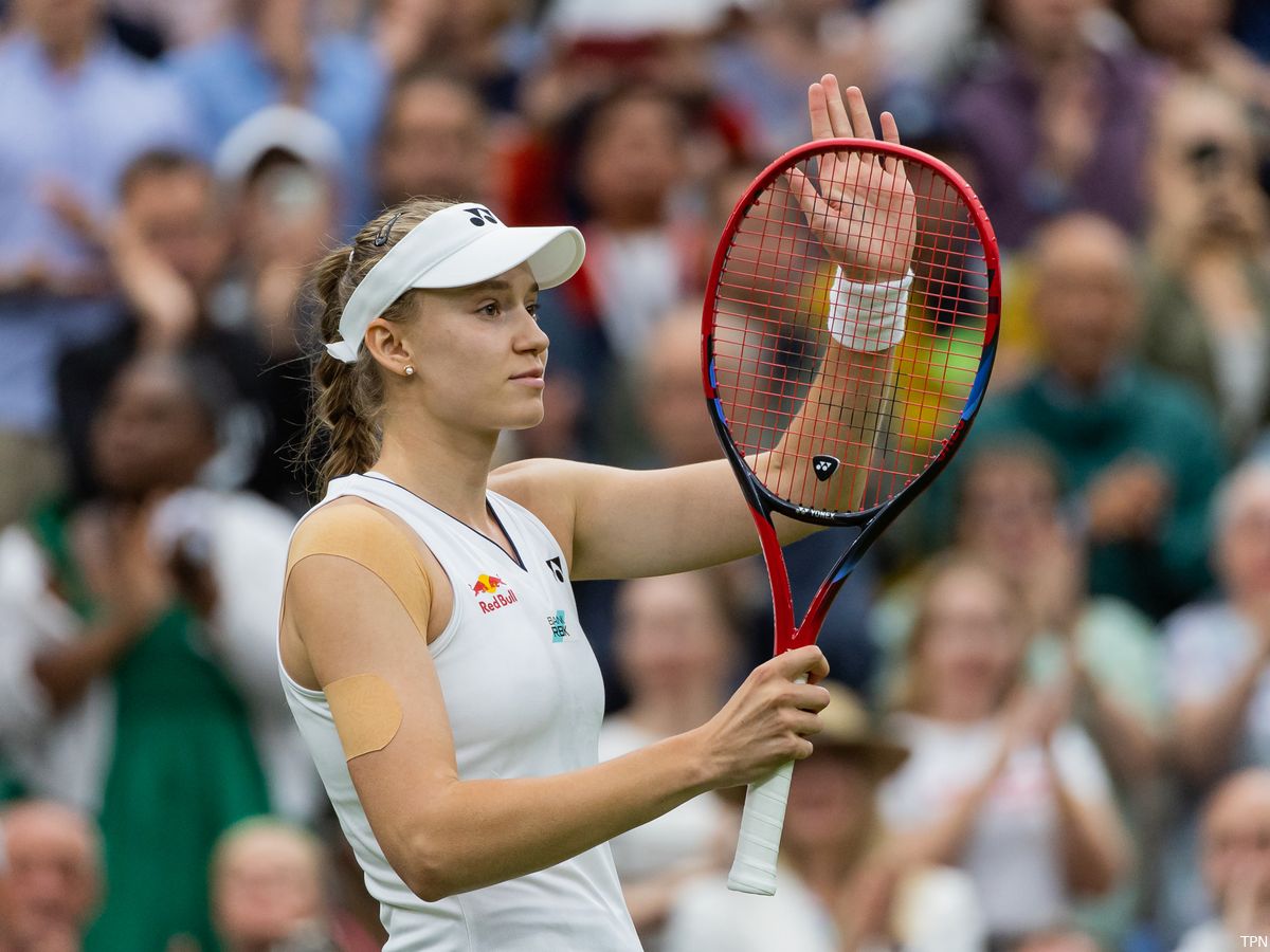 Rybakina Advances To Wimbledon Quarterfinals After Haddad Maia Retires