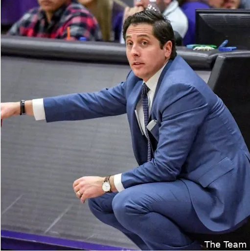 Joe Kennedy coaching a basketball game