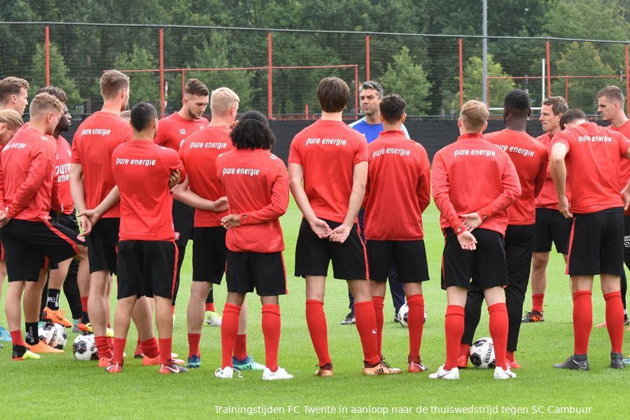 Trainingstijden FC Twente in aanloop naar uitwedstrijd tegen Roda JC