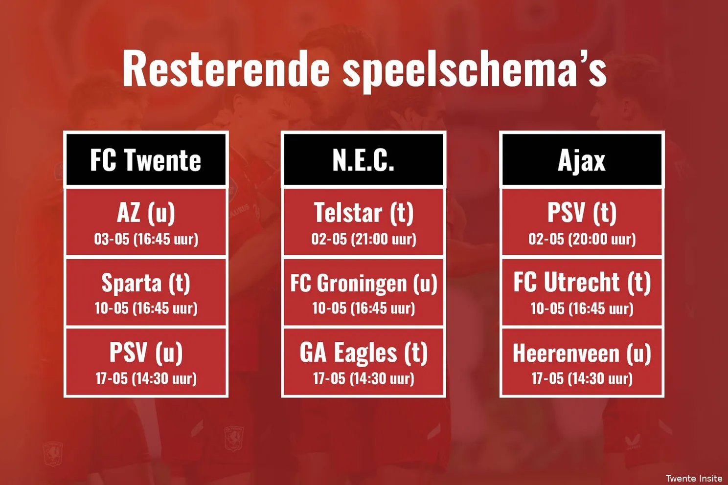resterende-speelschema-fc-twente-nec-nijmegen-ajax-2025-2026