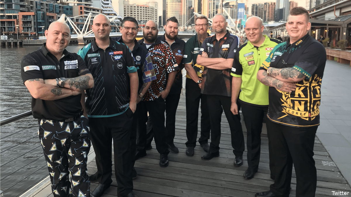 Speelschema vrijdagsessie Melbourne Darts Masters (Eerste ronde