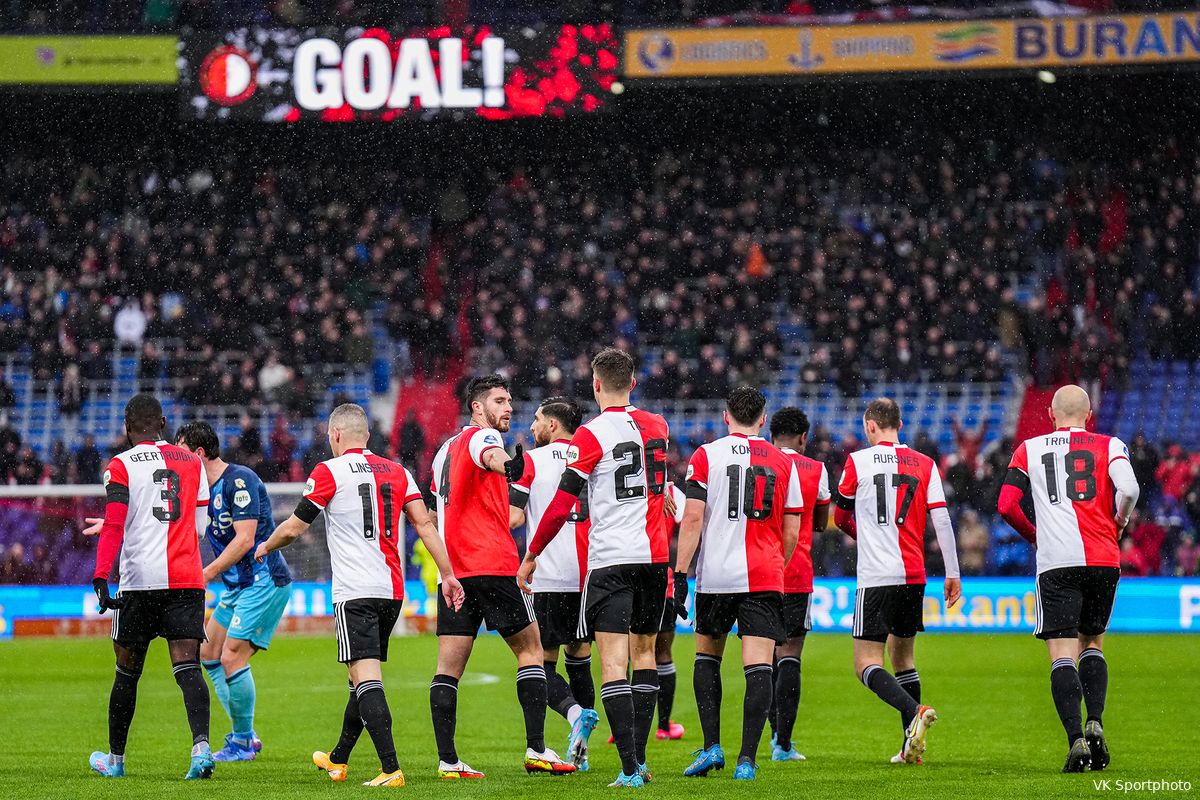 Feyenoord wervelt na stormachtig begin langs Sparta in De Kuip