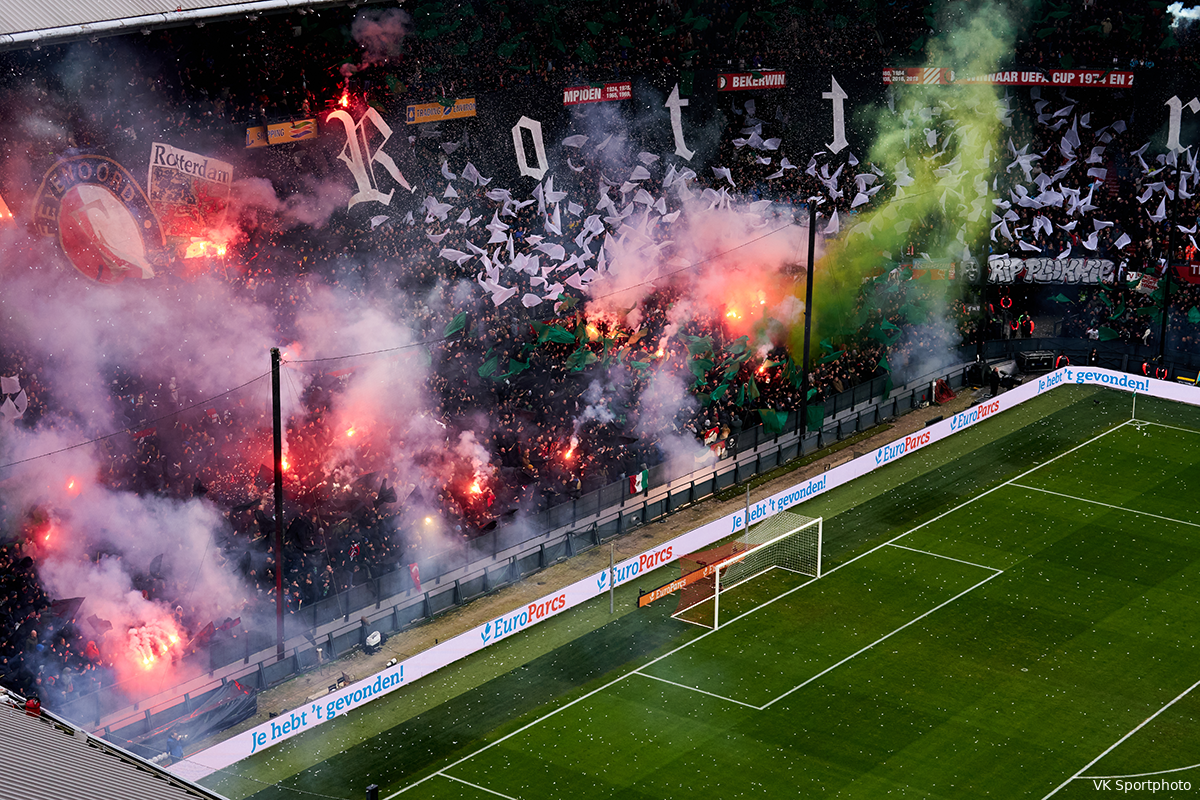 UEFA keurt sfeeractie van Feyenoord af vanwege 'beledigende aard'