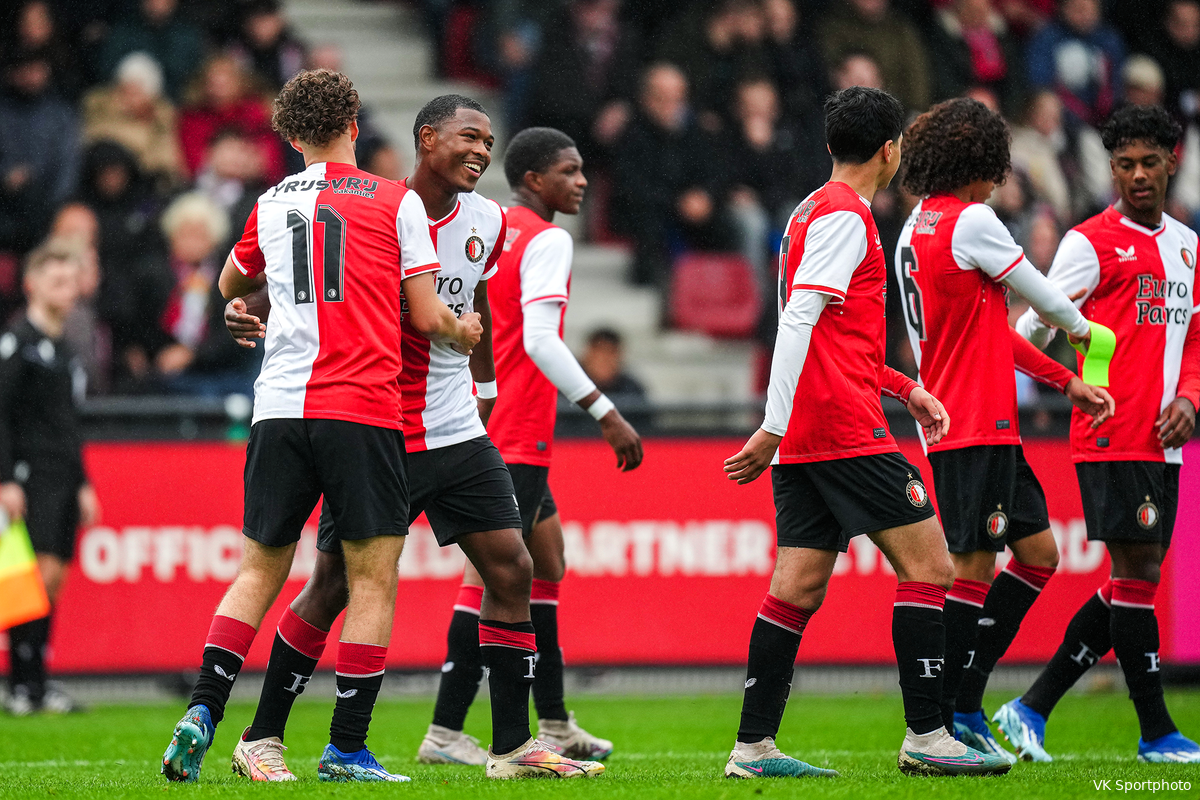 Feyenoord blijft koploper in Youth League na gelijkspel tegen SS Lazio