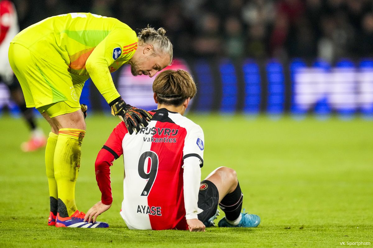 Domper voor Feyenoord: Ueda tot de winterstop uitgeschakeld