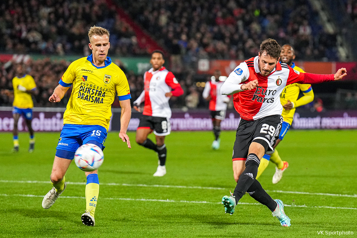 Feyenoord maakt geen fout en wint van SC Cambuur