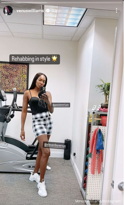 Venus Williams 'rehabbing in style' as return to action targeted