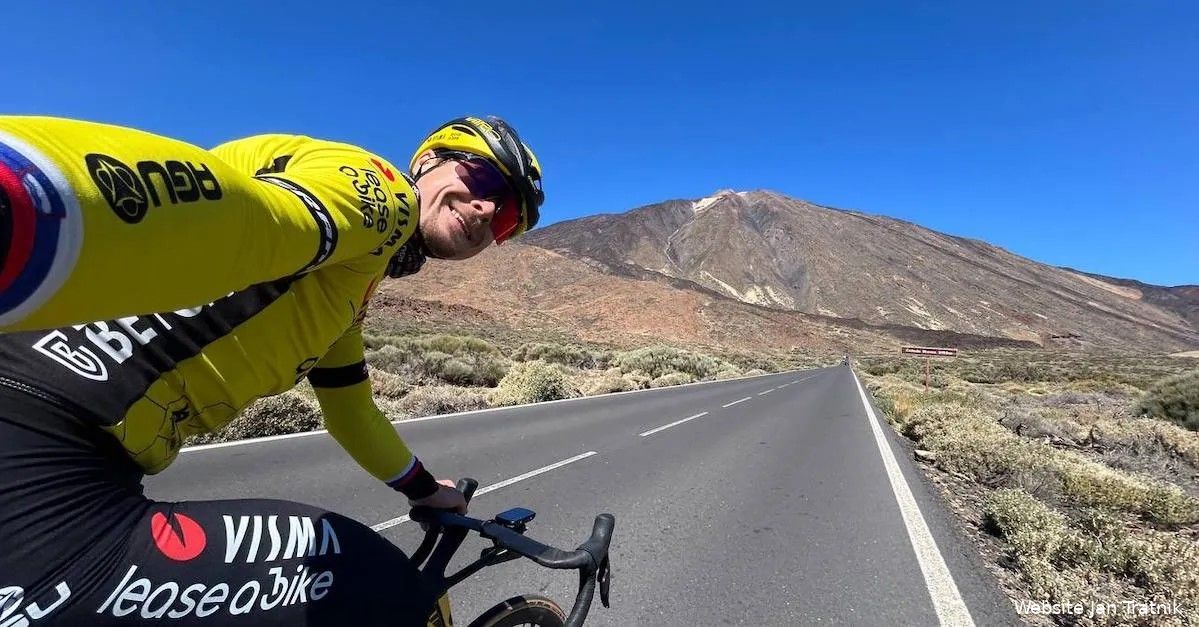 Tratnik stuurt postkaart vanop de Teide en daalt binnenkort af met Van