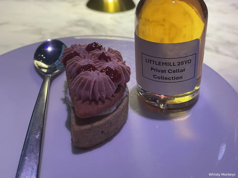 Het dessert past prima bij de laatste dram.