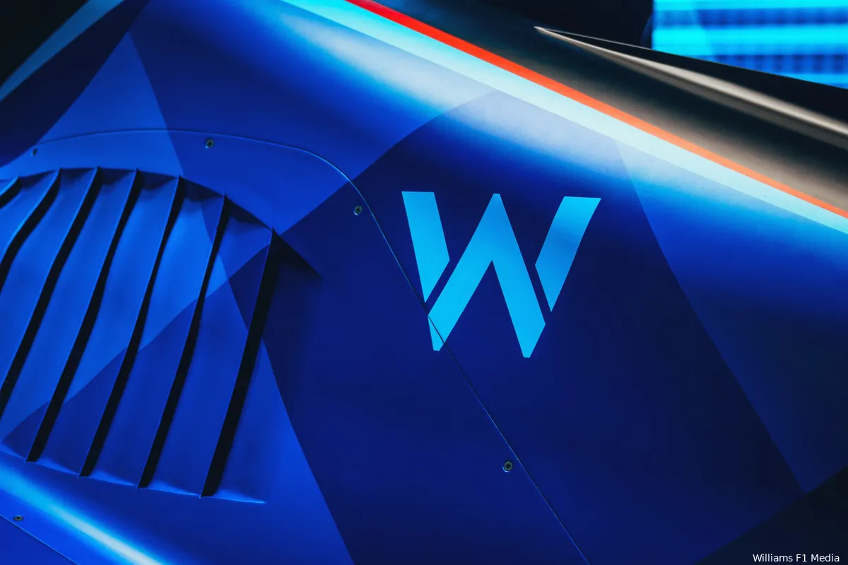 Williams in 2023: 'P9 of hoger te hoog gegrepen voor vernieuwd Williams'
