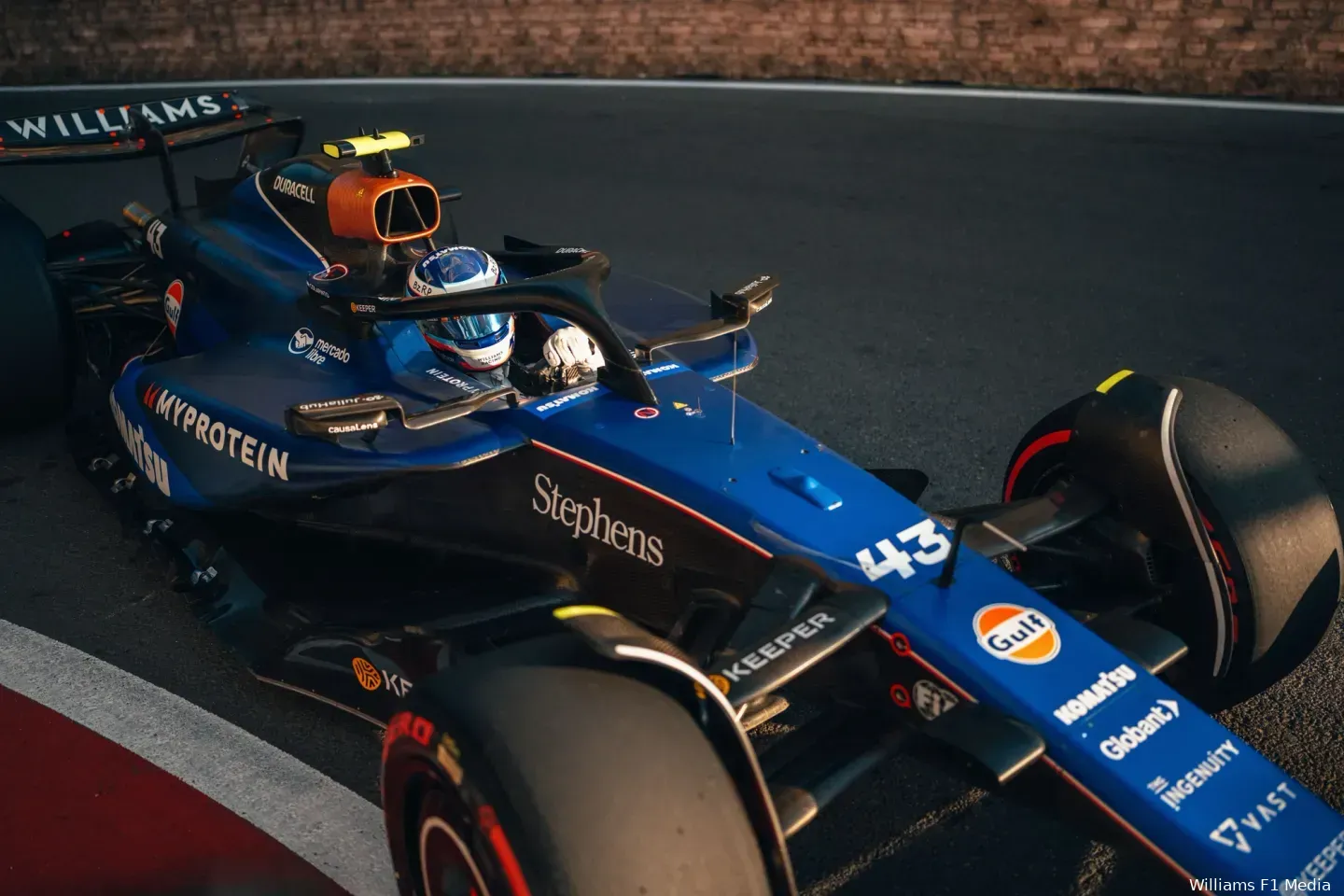 De grote verrassing van Azerbeidzjan tijdens de kwalificatie: Franco Colapinto in zijn Williams-bolide, Grand Prix van Azerbeidzjan 2024, Baku City Circuit.