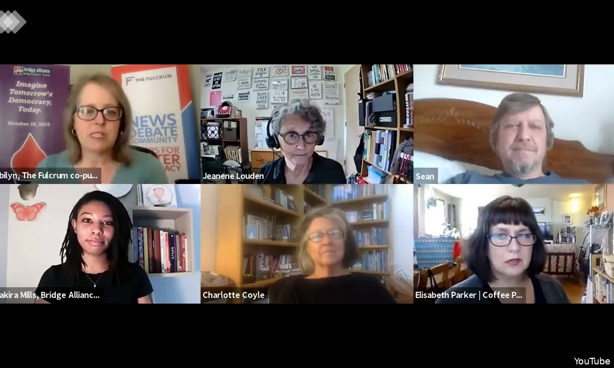 YouTube chat - Bridge Alliance, The Fulcrum, Coffee Party