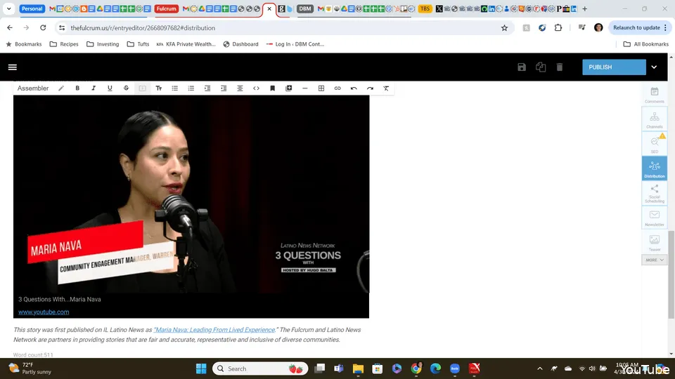 screenshot of Maria Nava