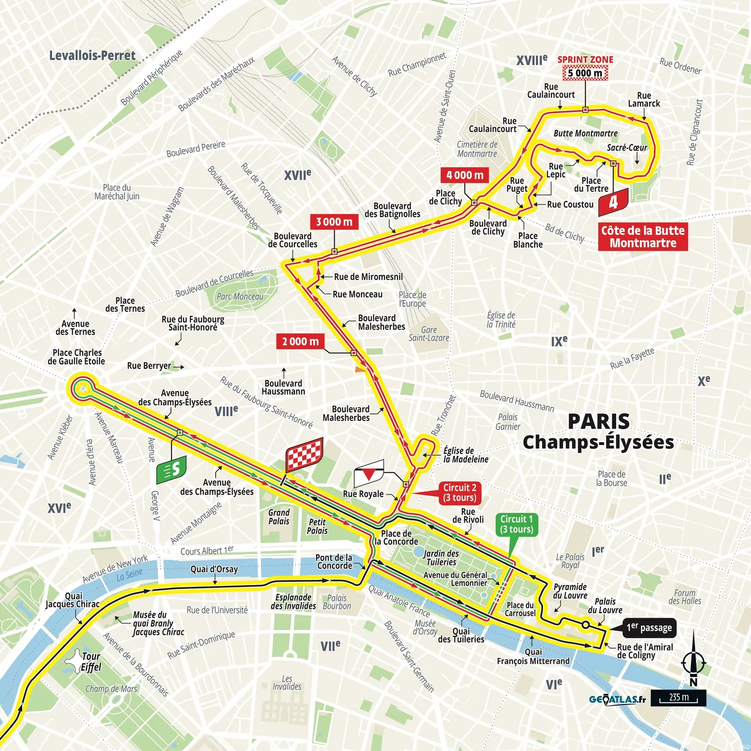 parcours tour parijs