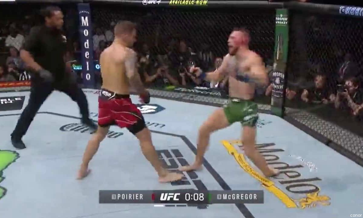 Conor McGregor raakt zwaargewond in gevecht met Dustin Poirier