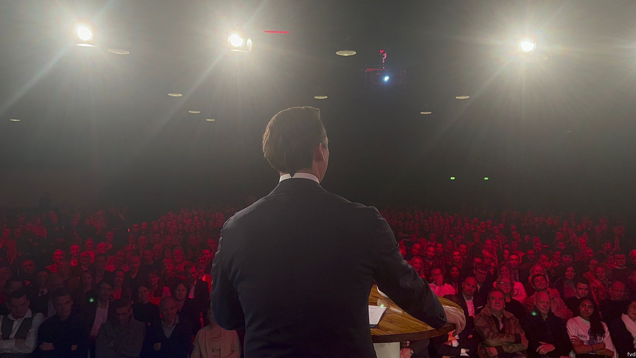 Thierry Baudet op het partijcongres van FVD. Bron: FVD/Twitter