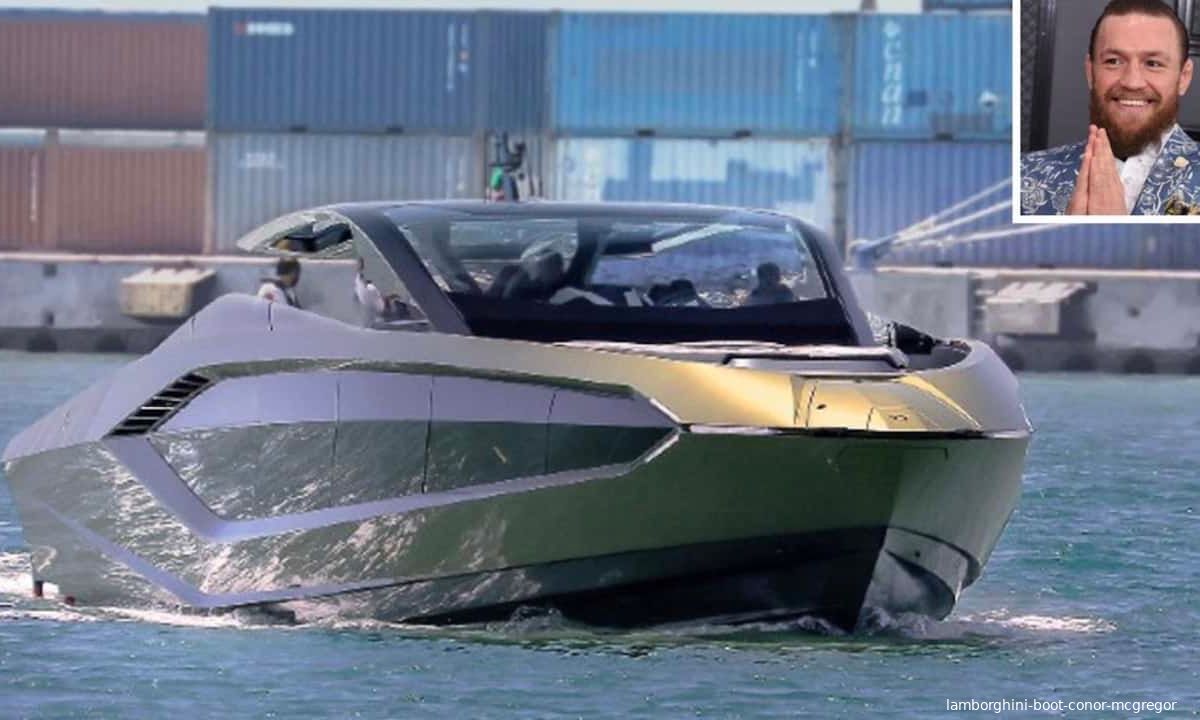 Conor McGregor laat 4.000 pk sterke speedboot zien