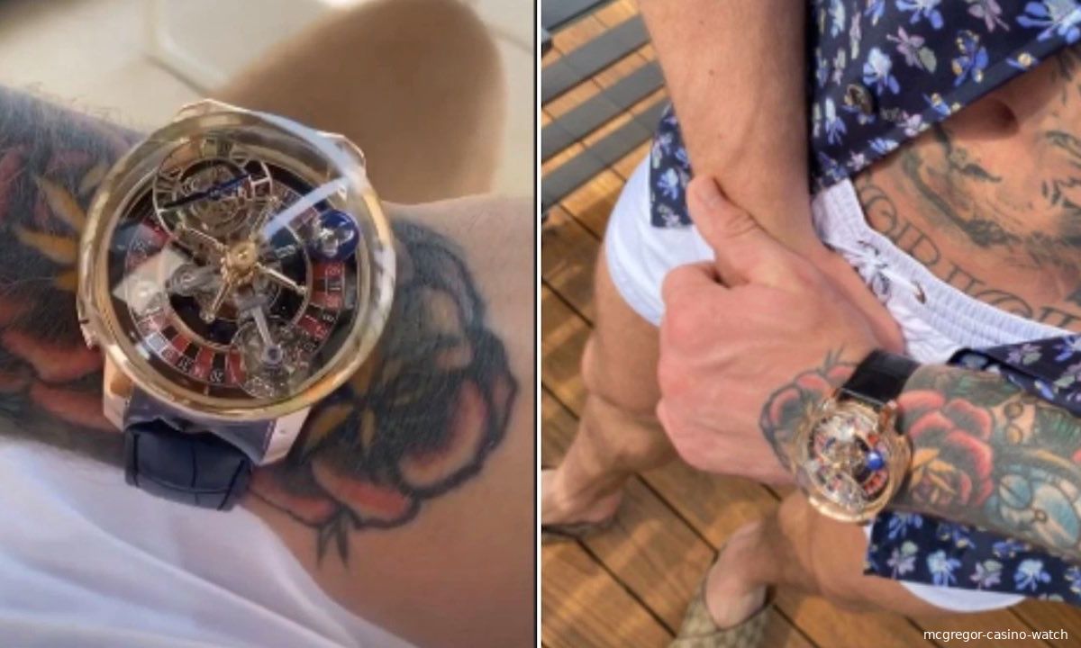 Conor McGregor toont horloge van €600.000 met bizarre functie