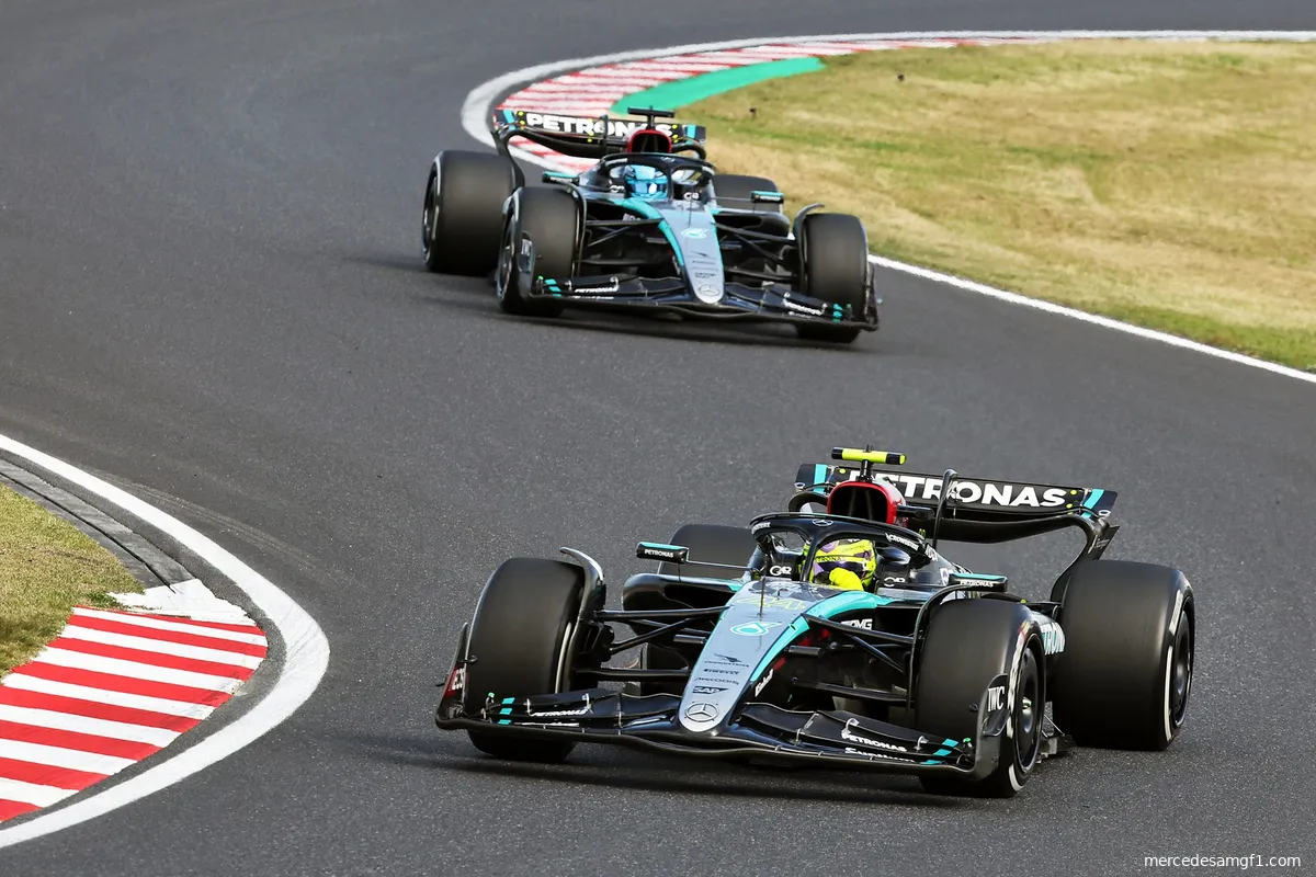 Mercedes verklaart gebrek aan tempo van Lewis Hamilton in Japan