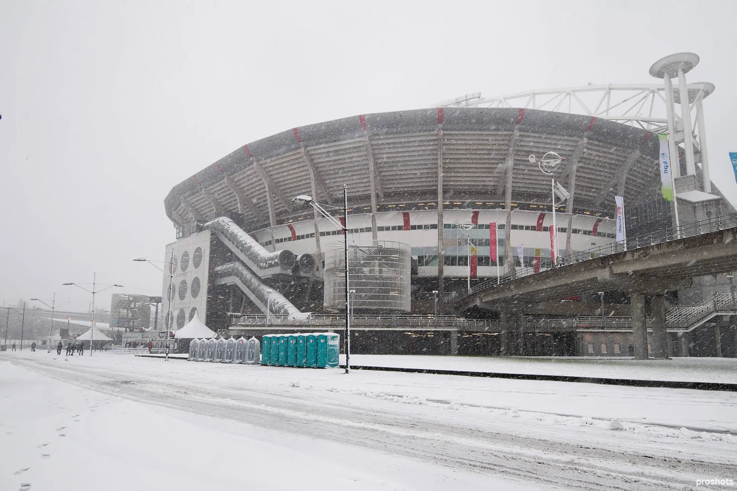 Ajax Showtime Johan Cruijff ArenA sneeuw