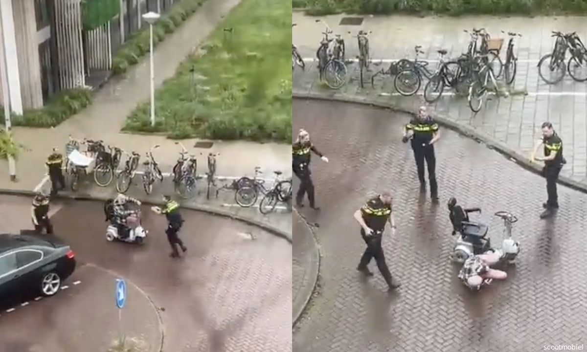 Politie Amsterdam tasert man in scootmobiel