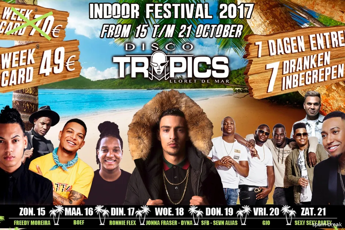 Spain Break: Indoor Festival in Lloret de Mar(Spanje)