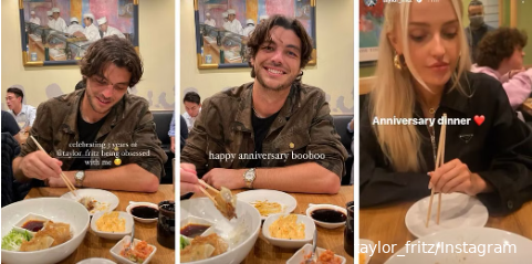 Taylor Fritz celebrates three year anniversary with girlfriend Morgan Riddle