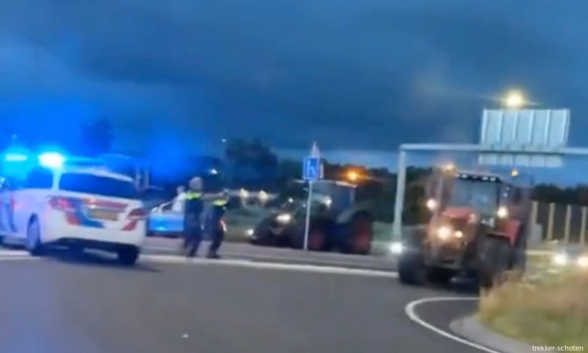 Politie schieten op boeren bij Heerenveen
