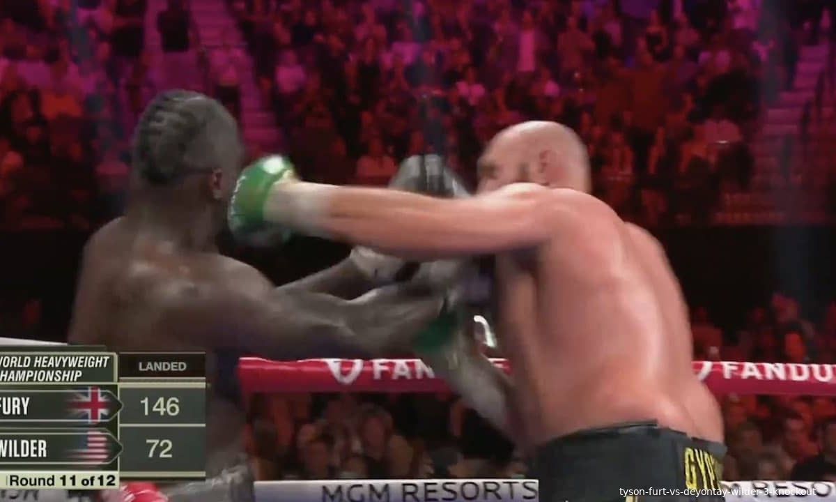 Tyson Fury slaat Deontay Wilder keihard knockout