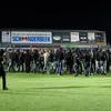 Spakenburg-trainer woest op relschoppers: "Tof te doen met een capuchon op"