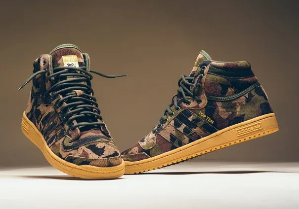 Adidas top ten hi camo store