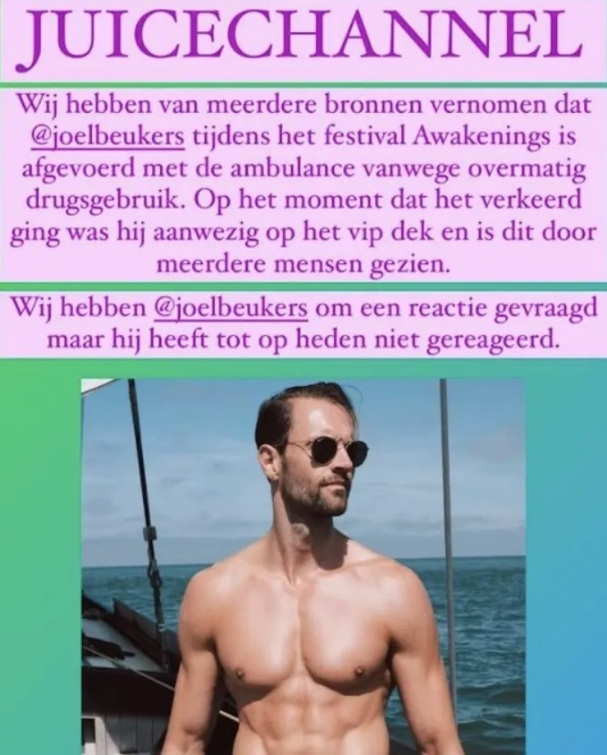 Bekende Nederlander afgevoerd per ambulance na 'overmatig drugsgebruik'