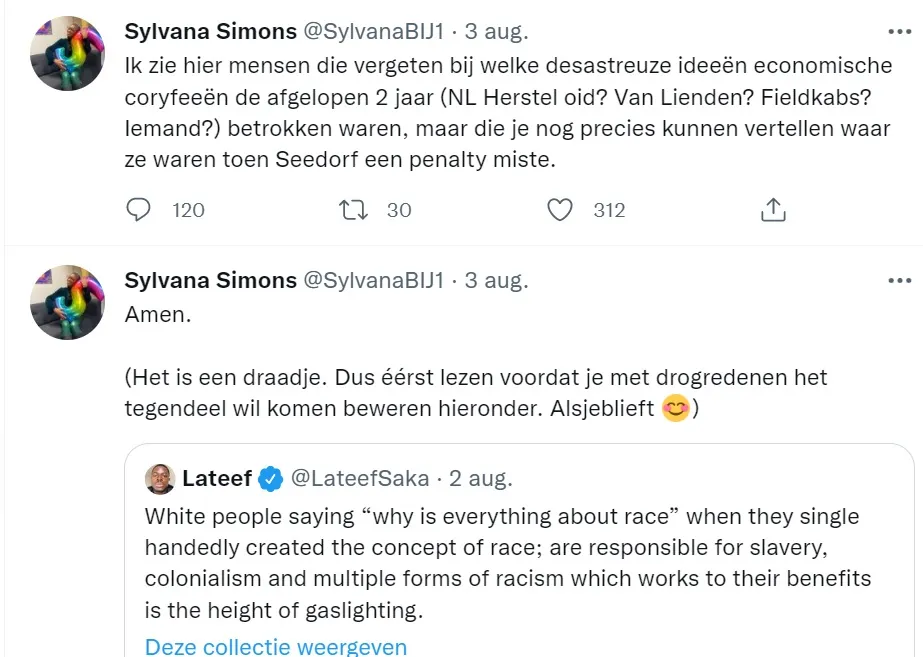 Sylvana Simons ruikt racisme: ''Dit komt door witte mensen''