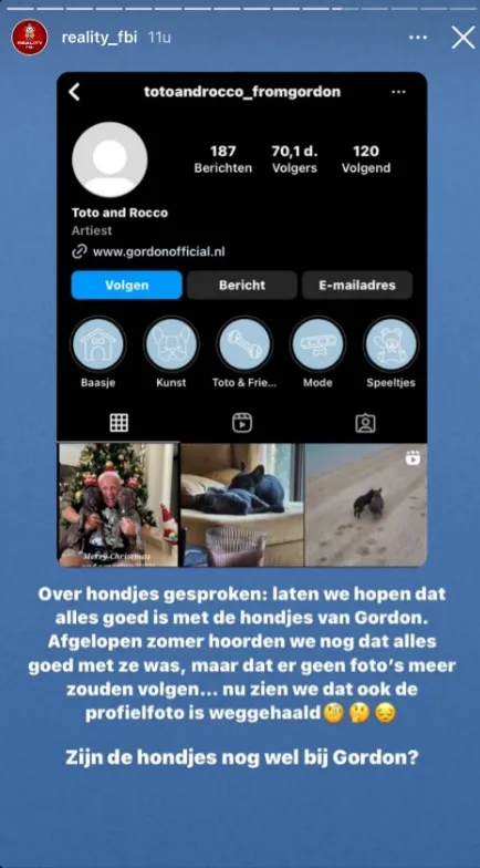 Gordon is hondjes zat en laat de dieren 'verdwijnen'